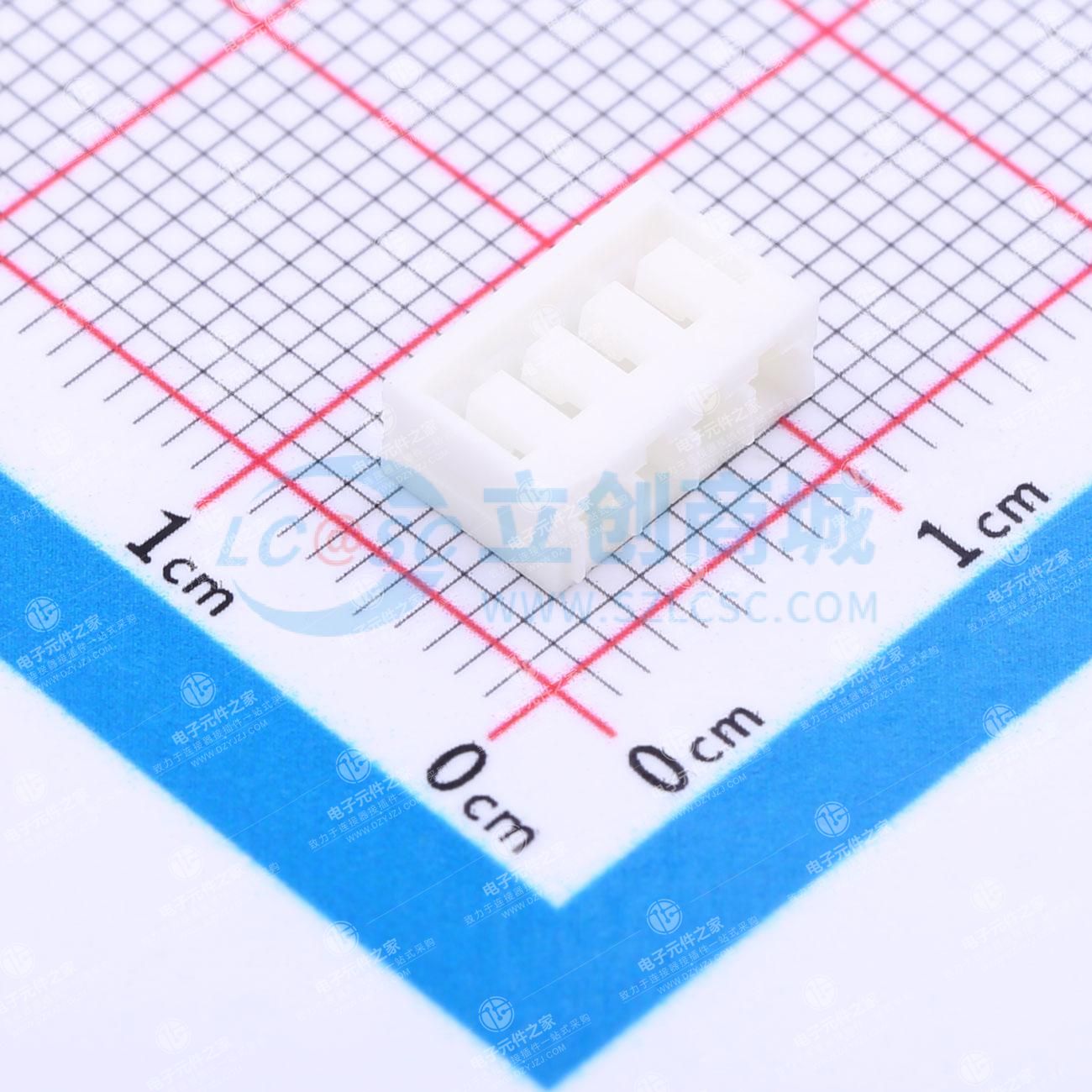 白色 1x4P 2mm