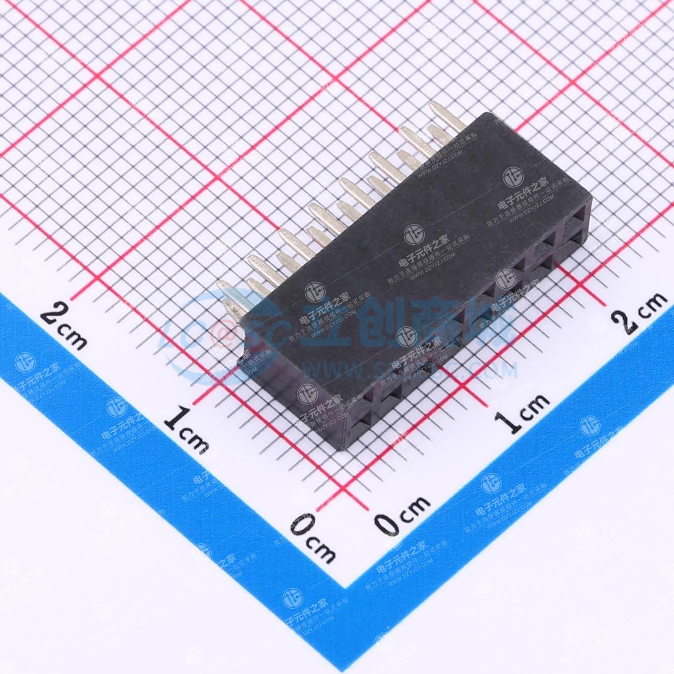 2x8P 间距:2.54mm 直插
