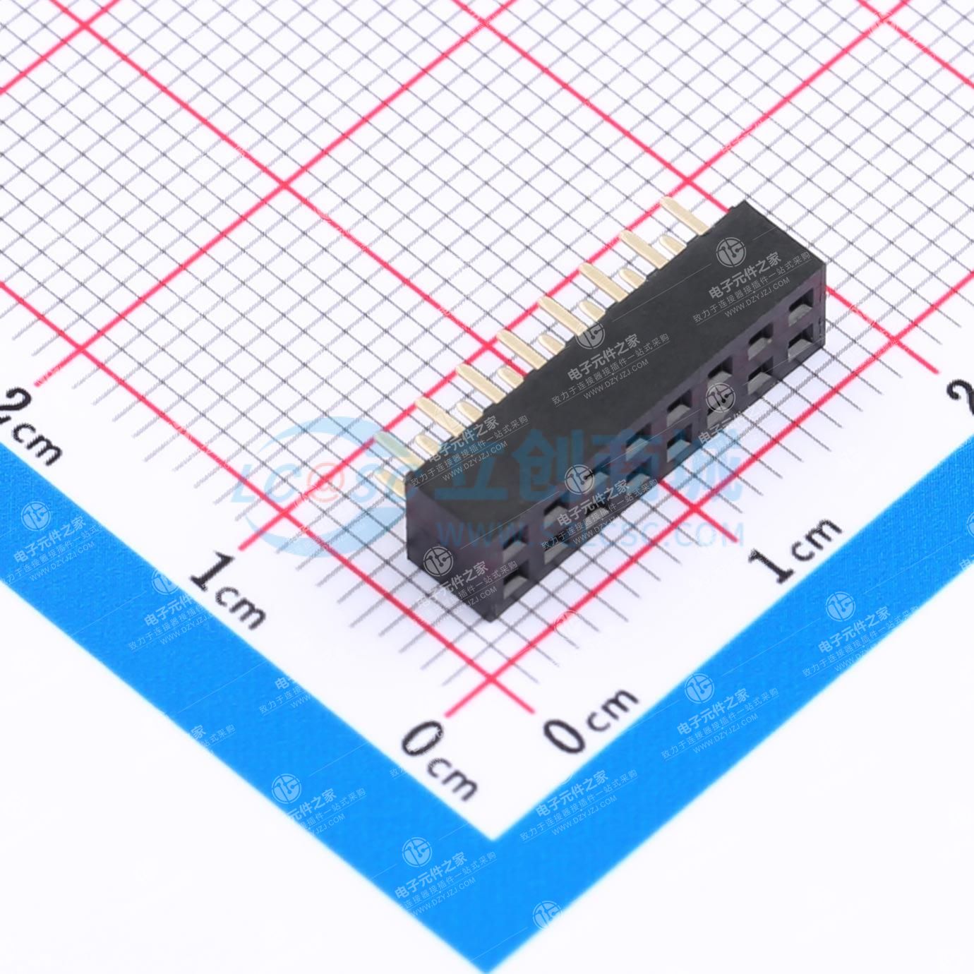 2x8P 间距:2mm 直插