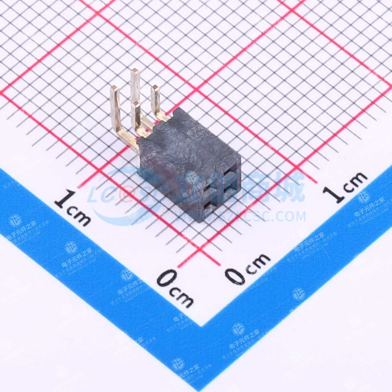 2x2P 间距:2mm 弯插