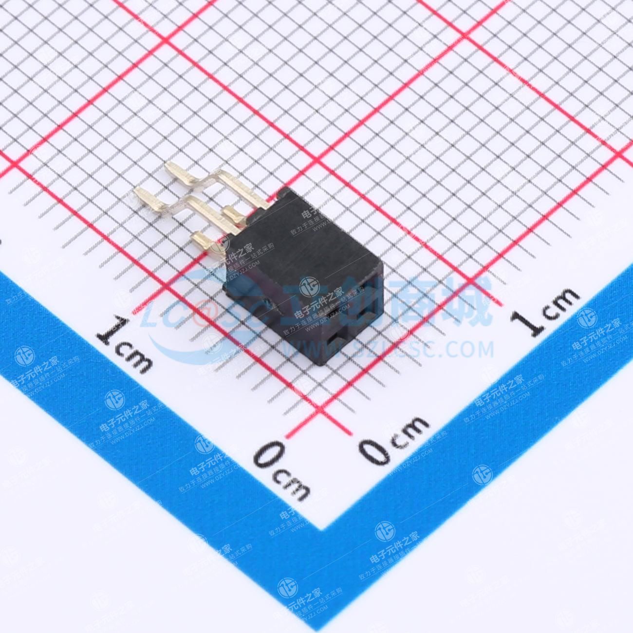2x2P 间距:2mm 卧贴