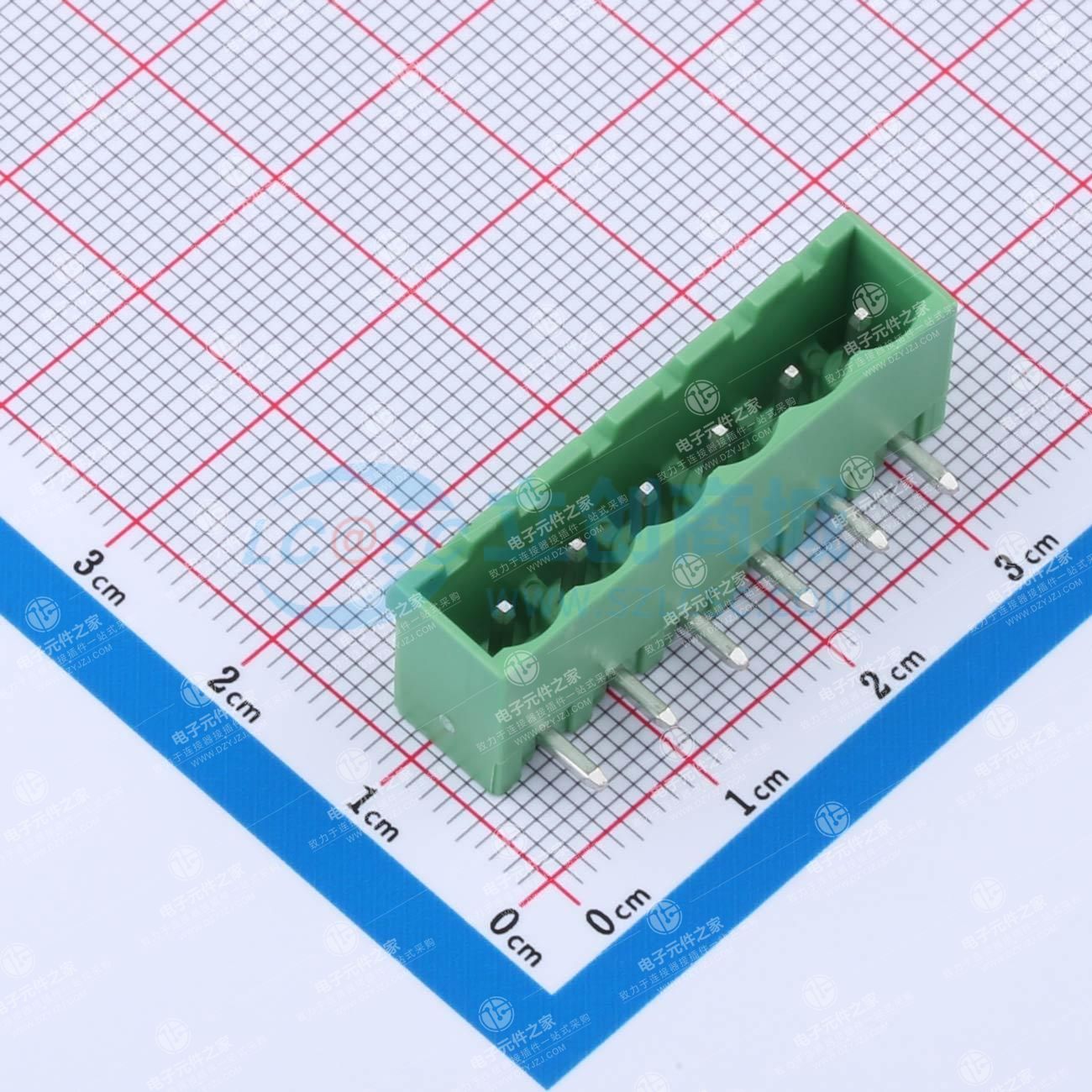 1x6P 5.08mm 排数:1 每排P数:6