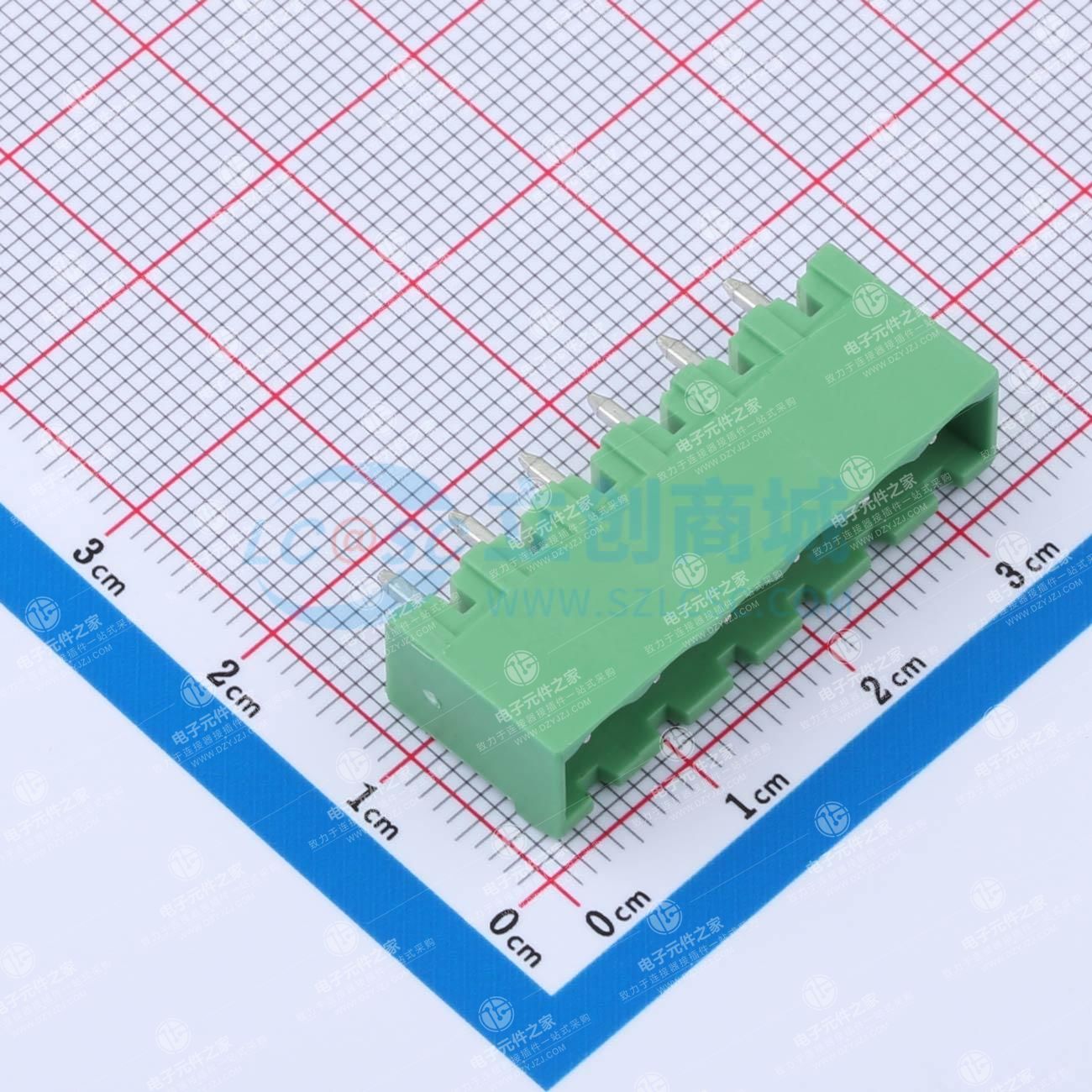 1x6P 5.08mm 排数:1 每排P数:6