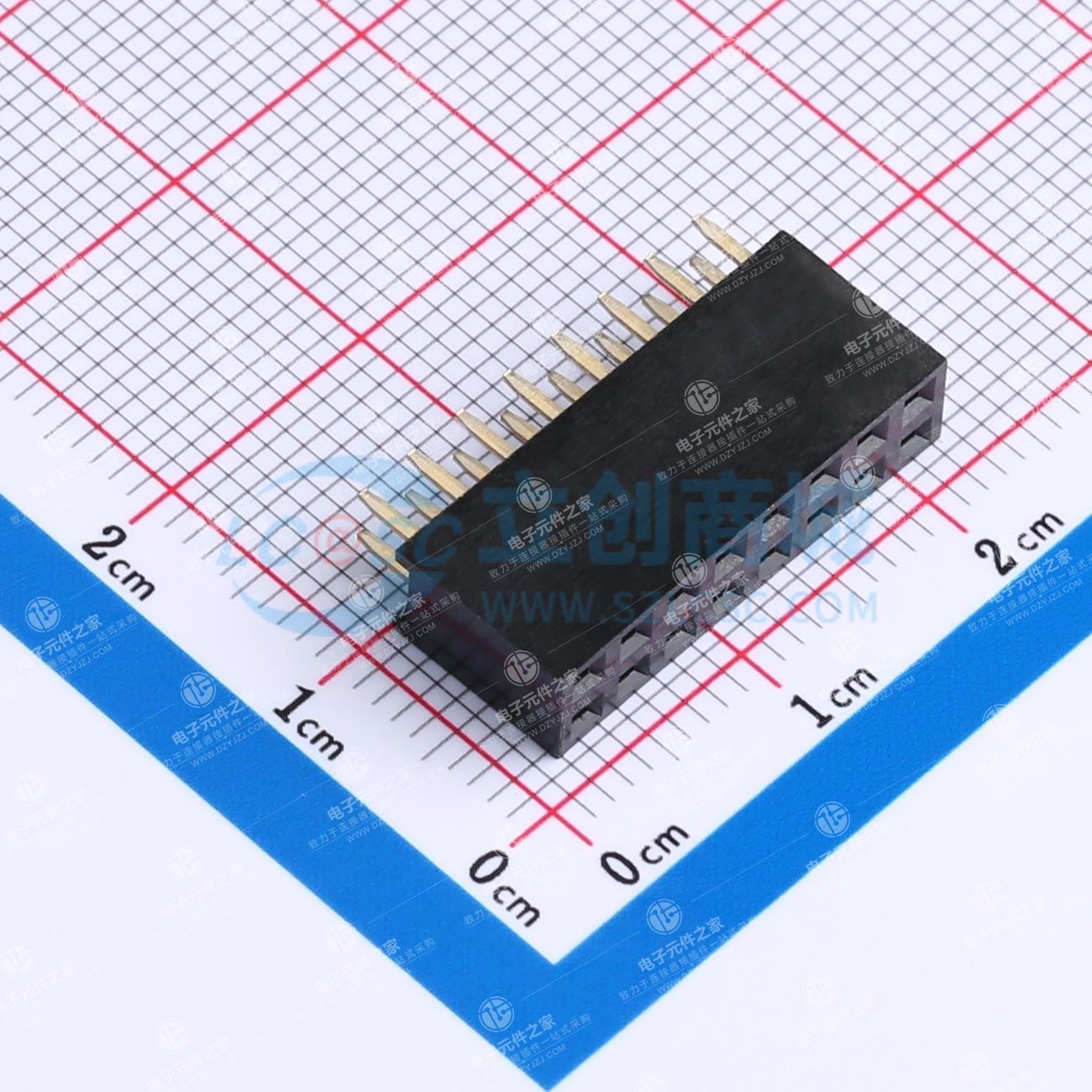 2x8P 间距:2.54mm 直插