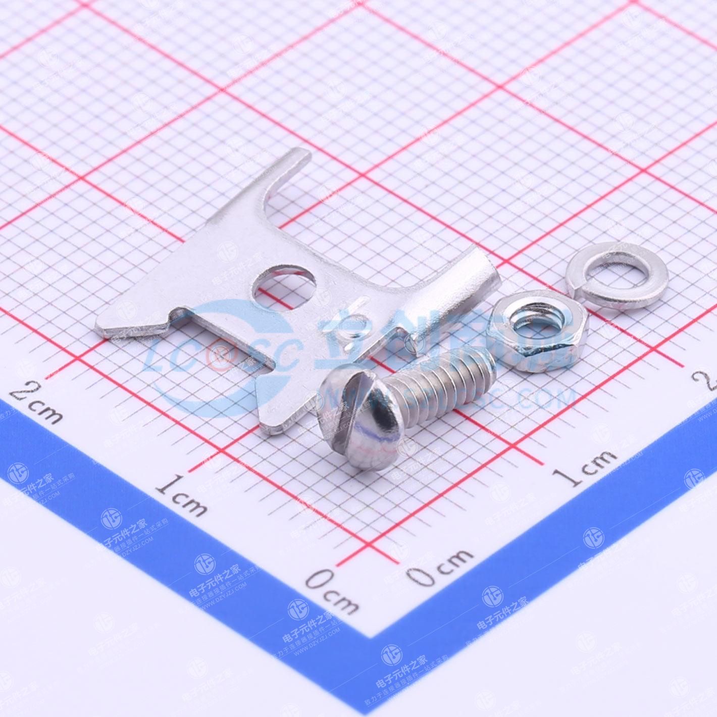 D型超小型连接器用锁定硬件和弹簧锁扣组件