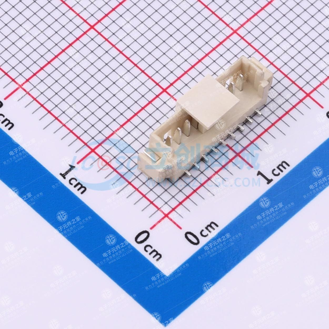 插针结构:1x9P 间距:1.25mm 安装方式:立贴 参考系列:PicoBlade(MX 1.25)