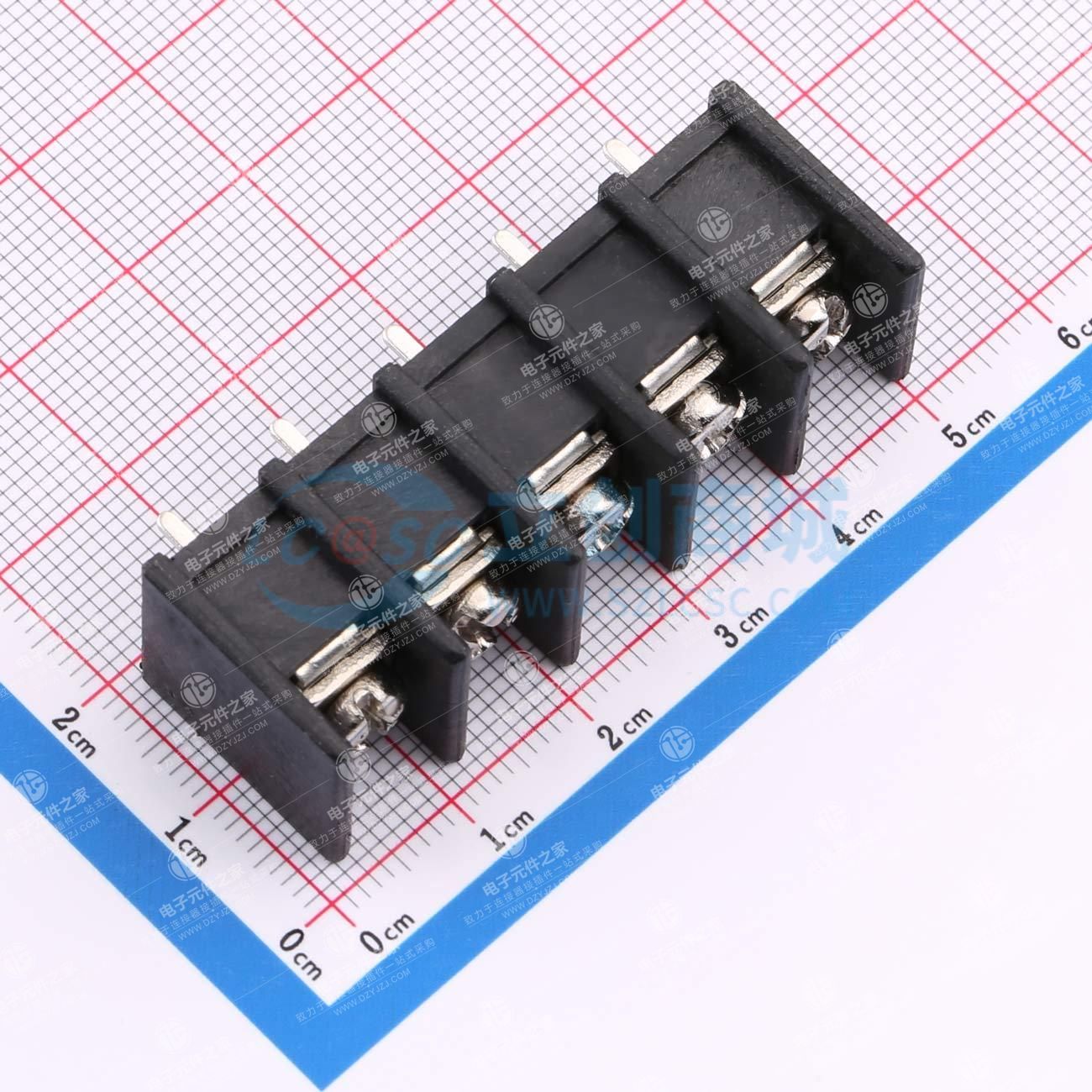 9.5mm 1x5P 直插 中脚 排数:1 每排P数:5