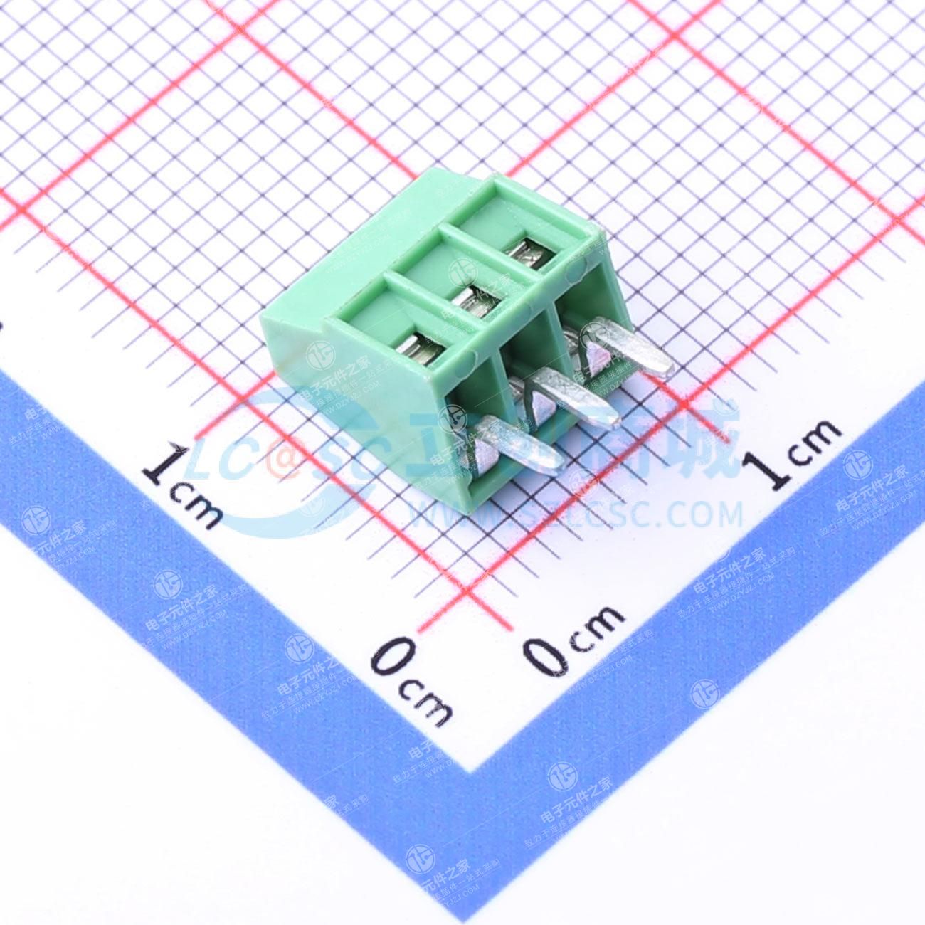 1x3P 2.54mm 直插 排数:1 每排P数:3