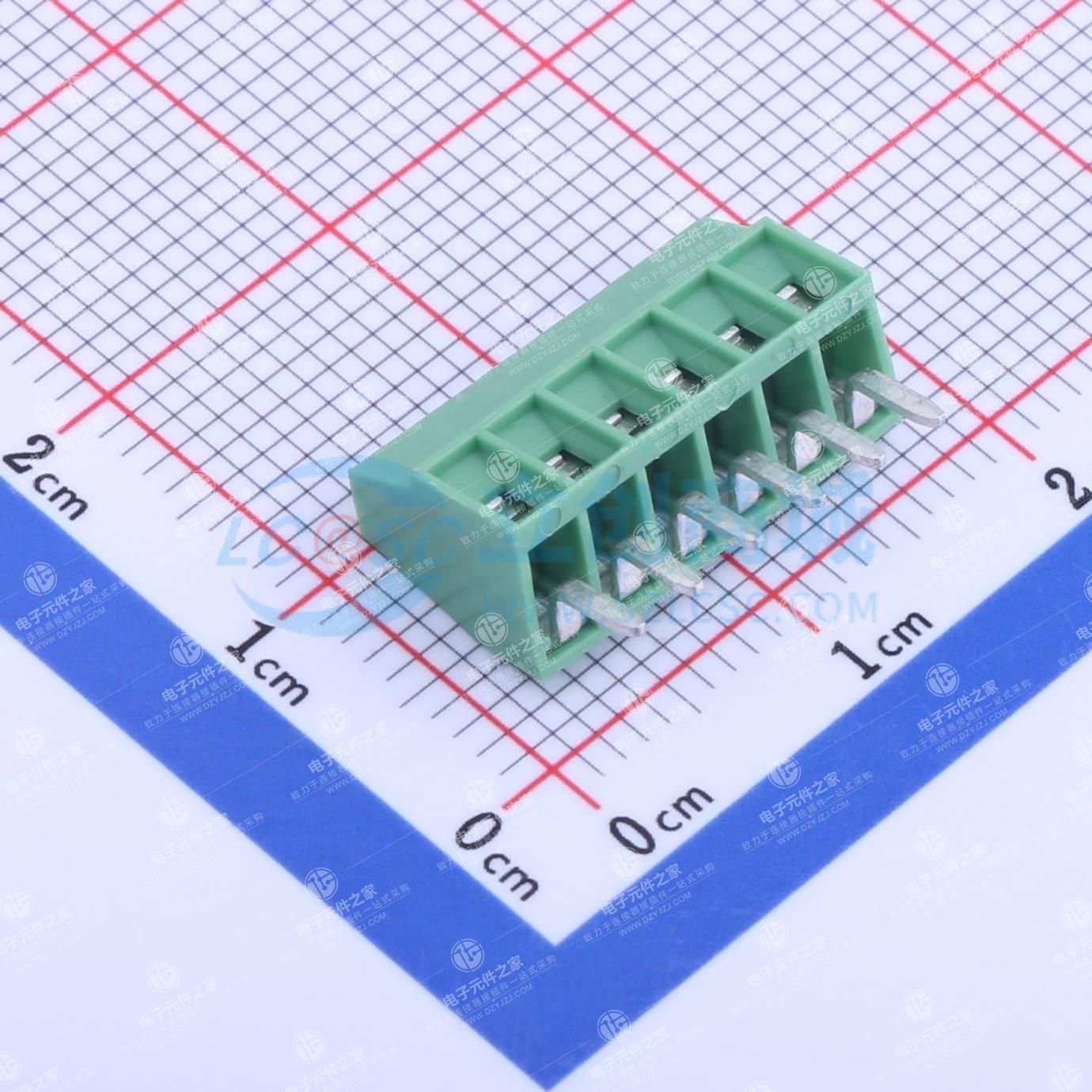 1x6P 2.54mm 直插 排数:1 每排P数:6