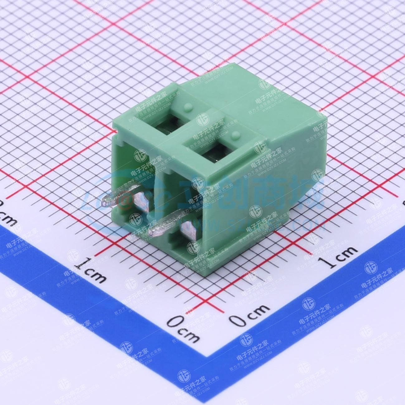 1x2P 5.08mm 直插 排数:1 每排P数:2