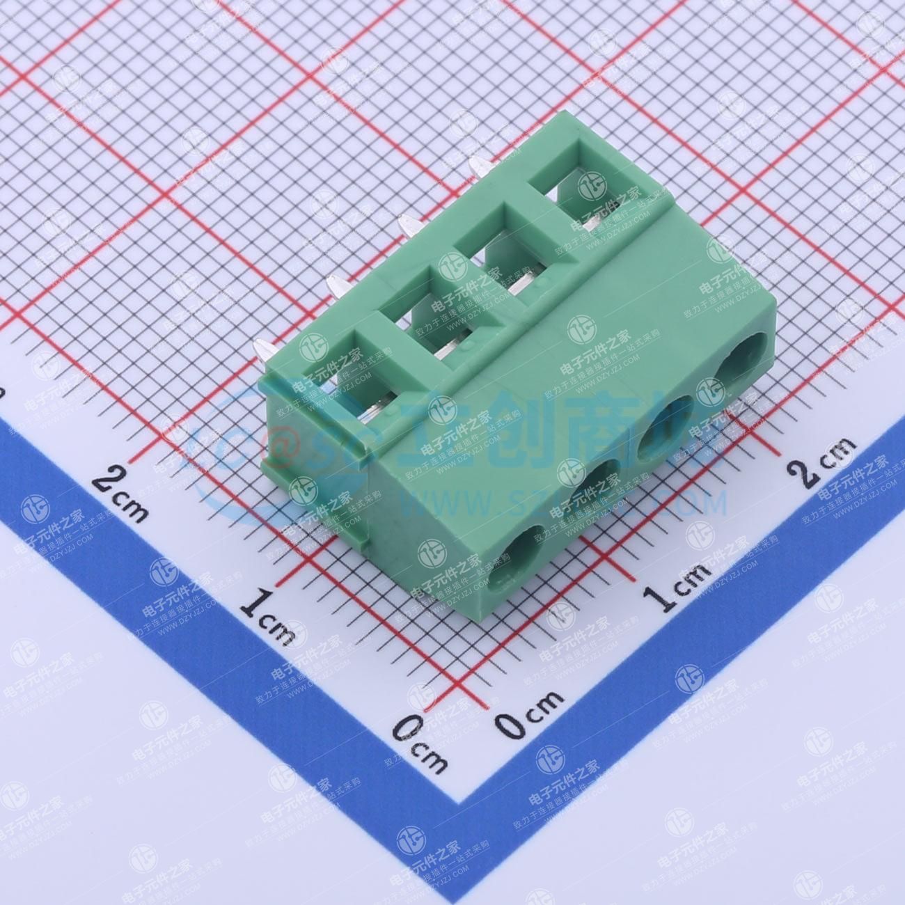 1x4P 5.08mm 直插 排数:1 每排P数:4