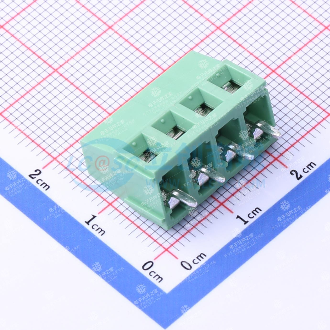 1x4P 5.08mm 直插 排数:1 每排P数:4