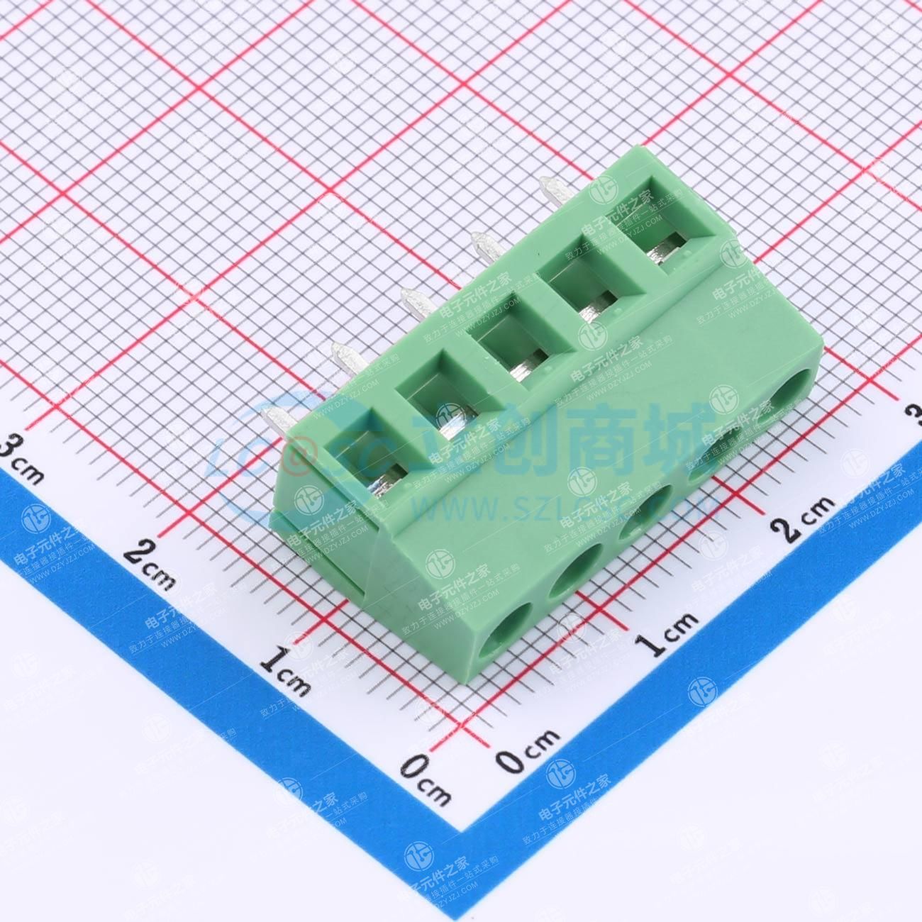 1x5P 5.08mm 直插 排数:1 每排P数:5