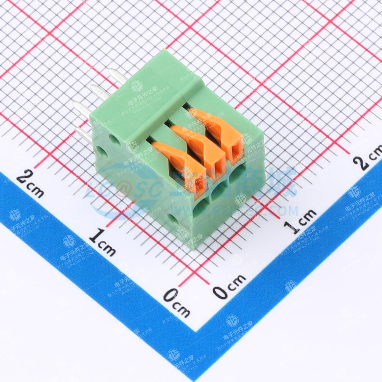 1x3P 2.54mm 每排P数:3 排数:1