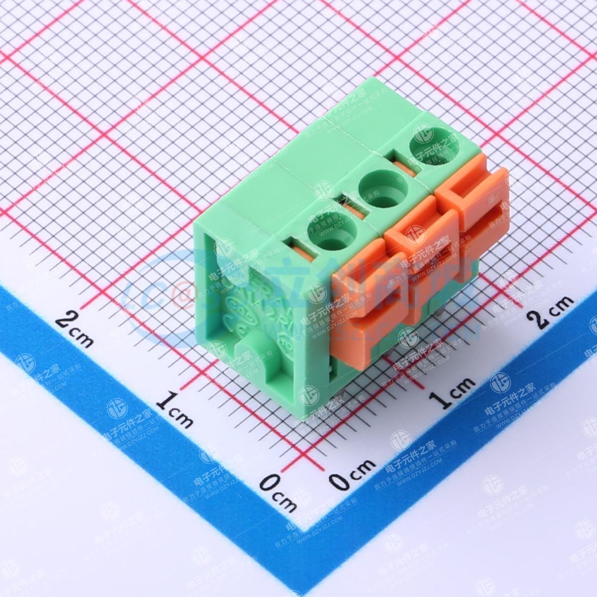 1x3P 5.08mm 每排P数:3 排数:1