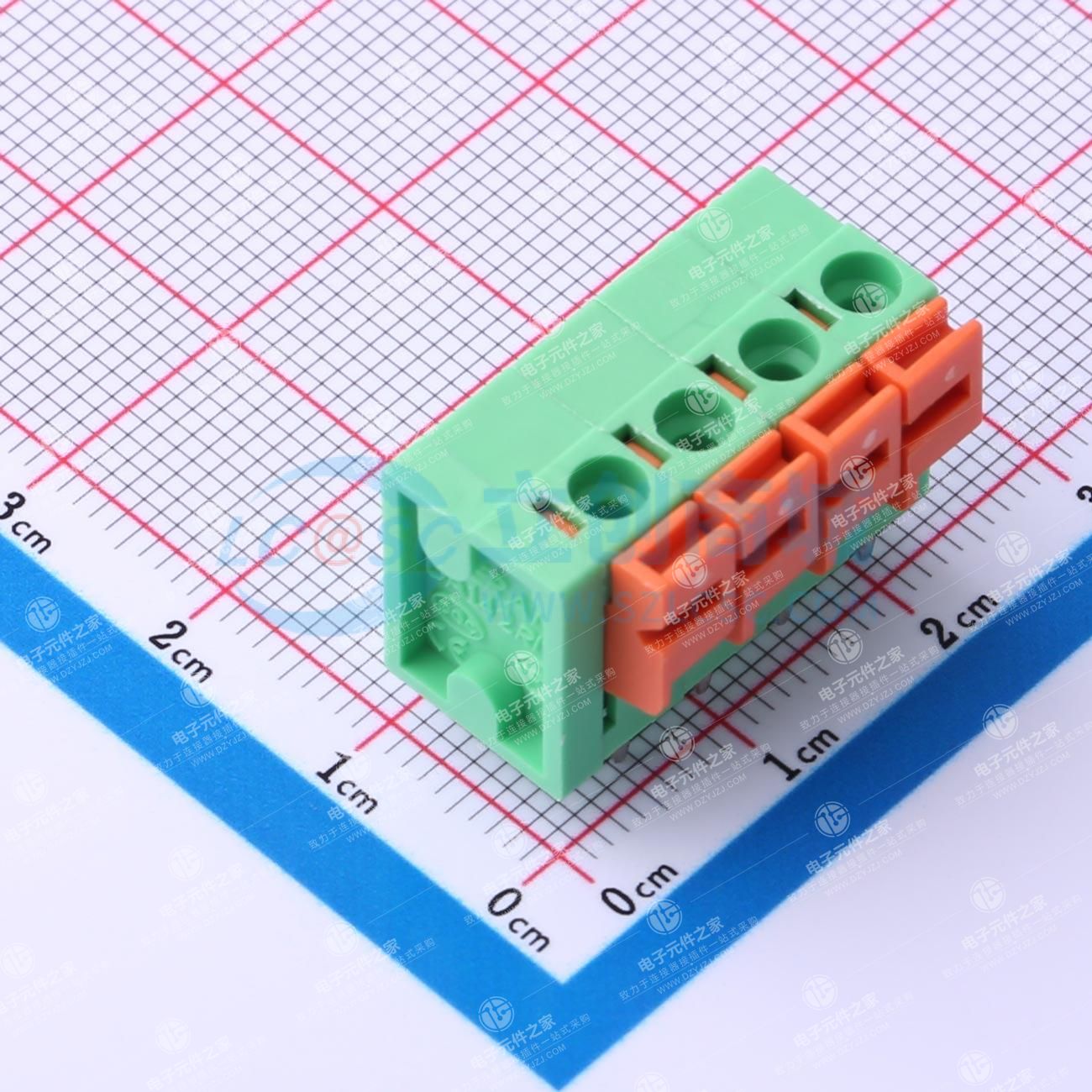 1x4P 5.08mm 每排P数:4 排数:1