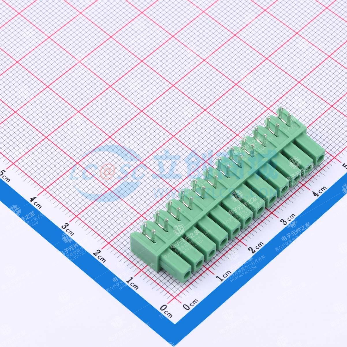 绿色 无固定装置 1x12P 3.81mm 排数:1 每排P数:12