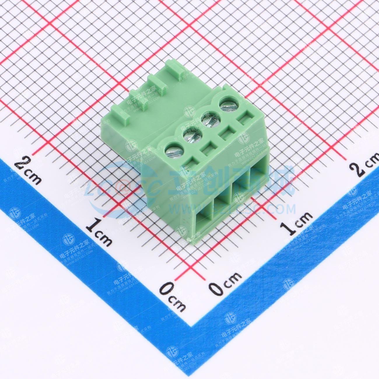 无固定装置 1x4P 2.54mm 排数:1 每排P数:4