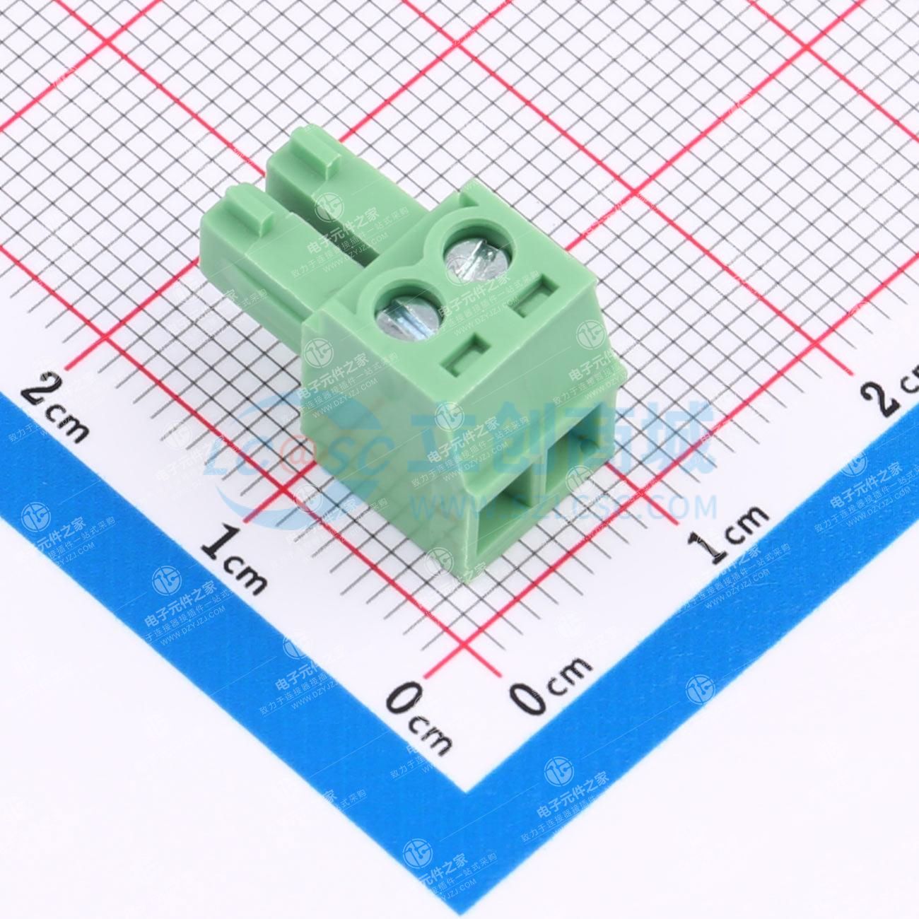 无固定装置 1x2P 3.81mm 排数:1 每排P数:2