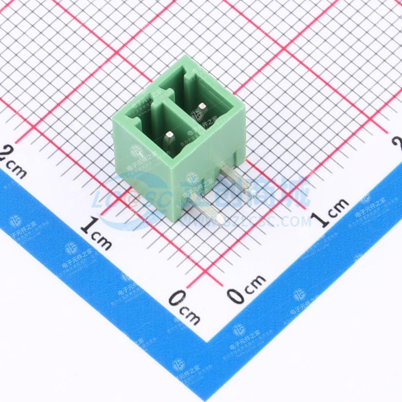 无固定装置 1x2P 3.81mm 排数:1 每排P数:2