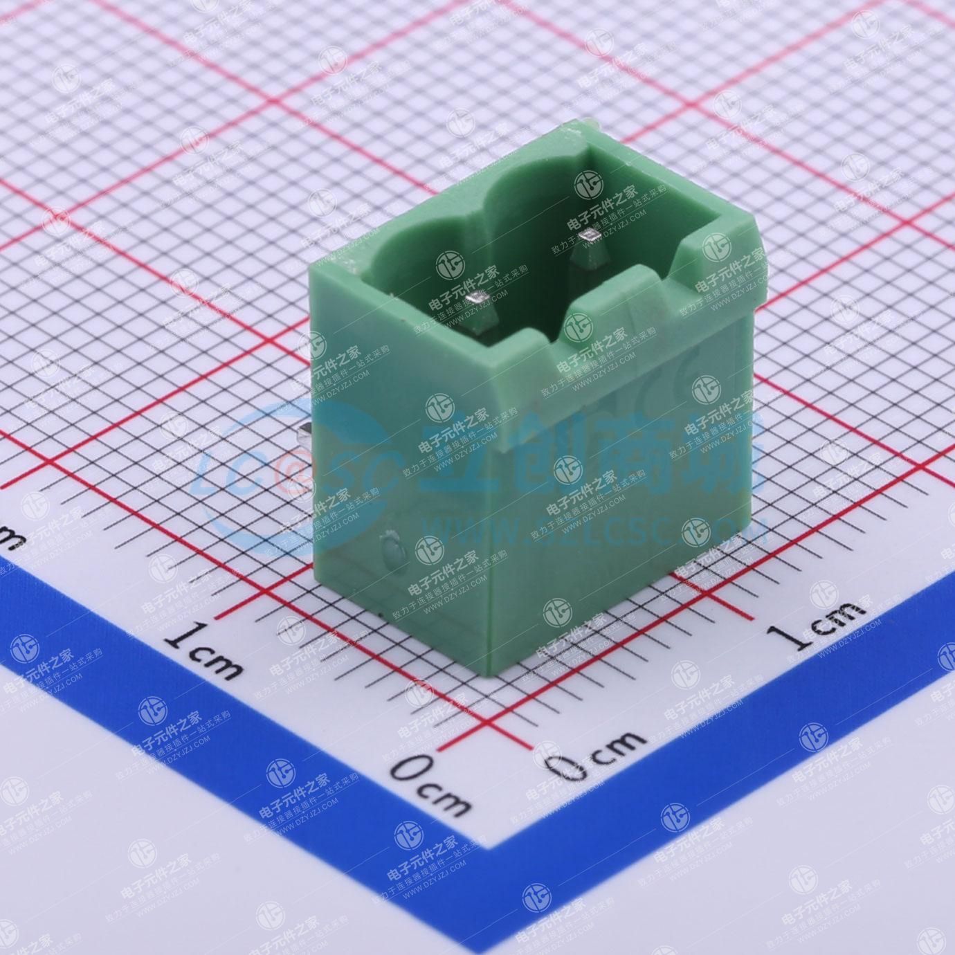 无固定装置 1x2P 5.08mm 排数:1 每排P数:2