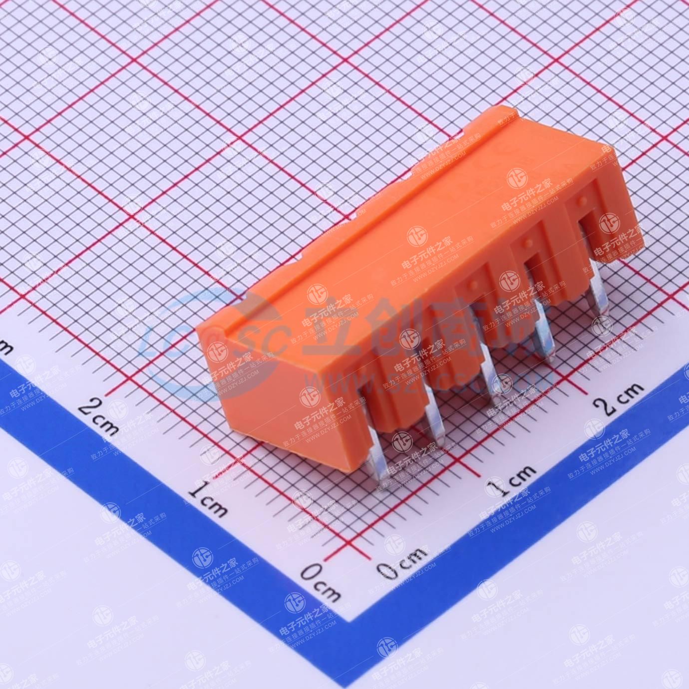 无固定装置 1x5P 5.08mm 排数:1 每排P数:5