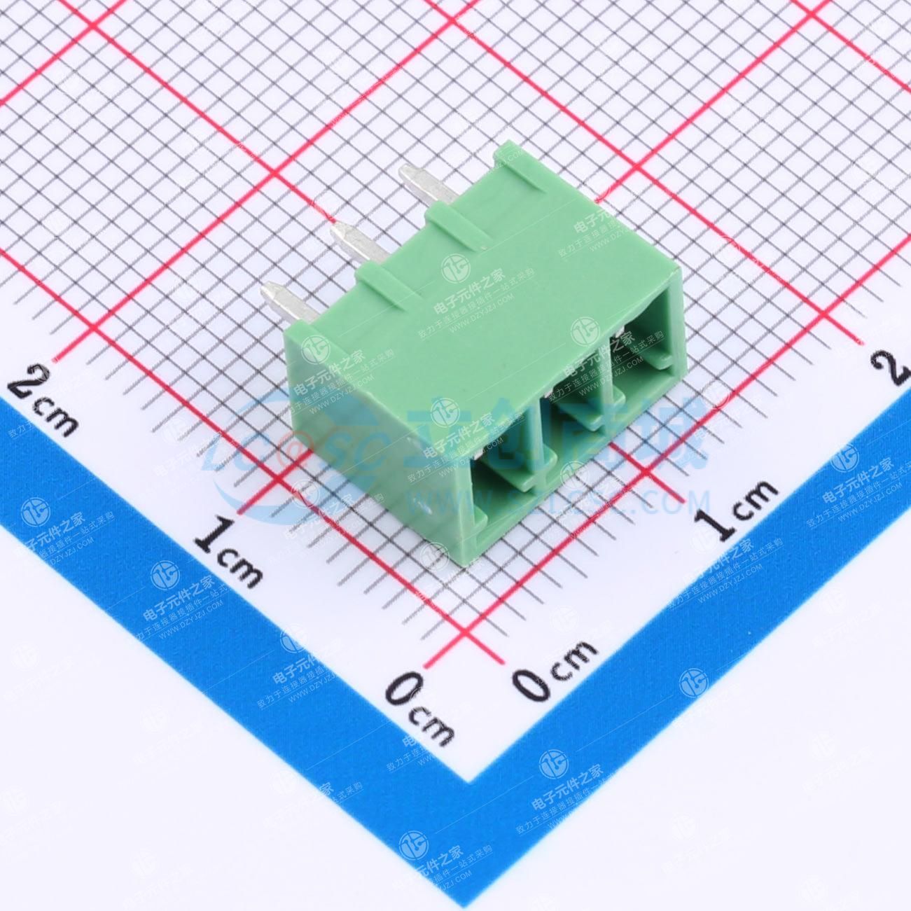 无固定装置 1x3P 3.81mm 排数:1 每排P数:3