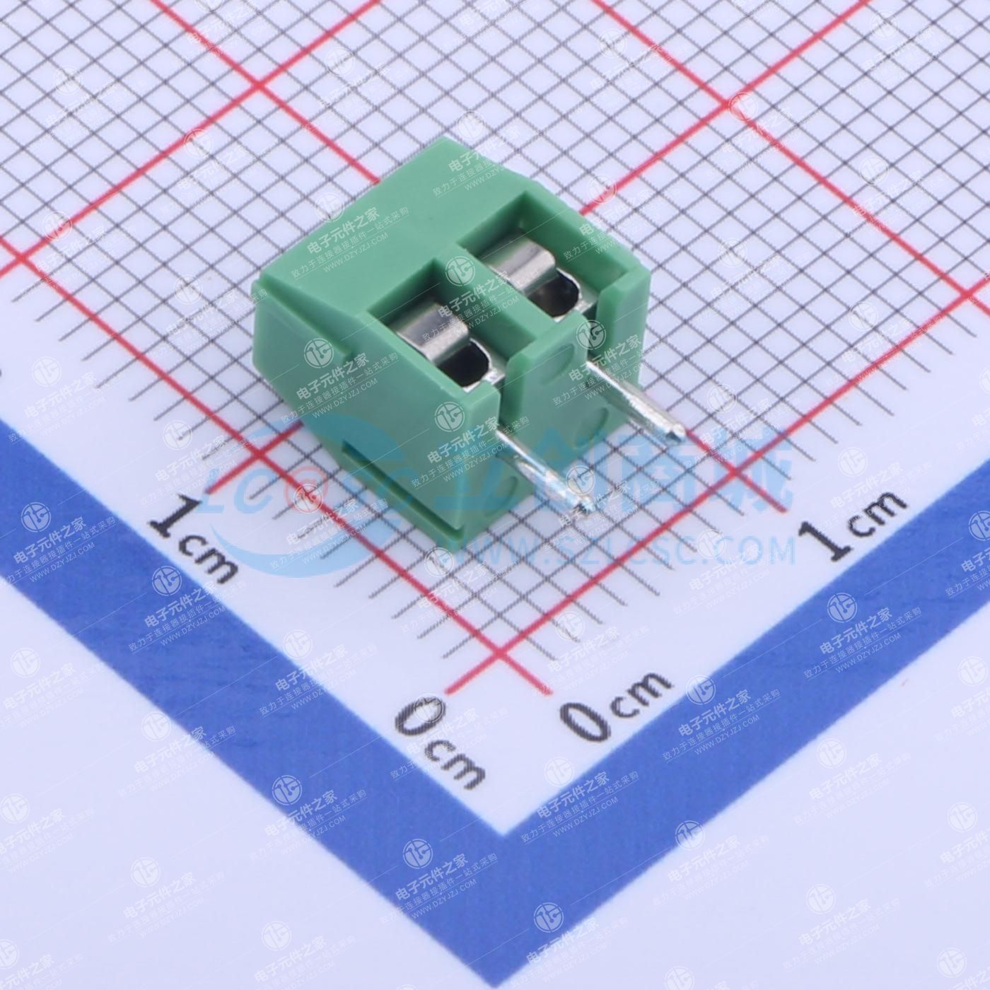 1x2P 3.81mm 直插 排数:1 每排P数:2