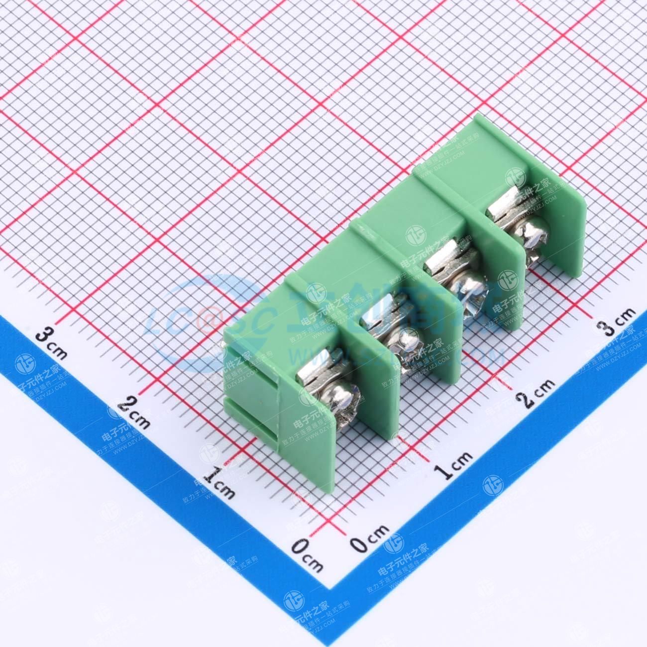 7.62mm 1x4P 直插 边脚 排数:1 每排P数:4