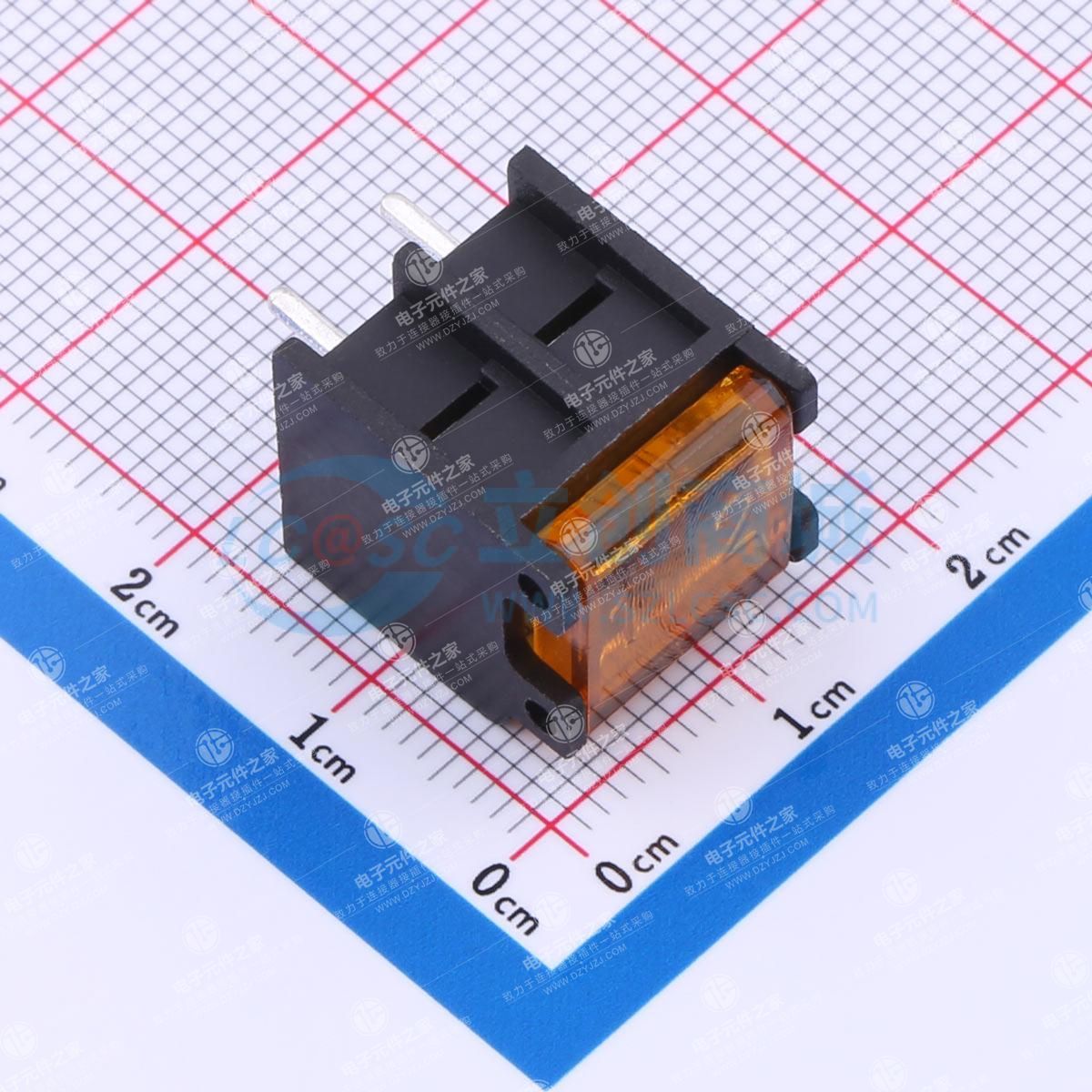 6.35mm 1x2P 边脚 排数:1 每排P数:2