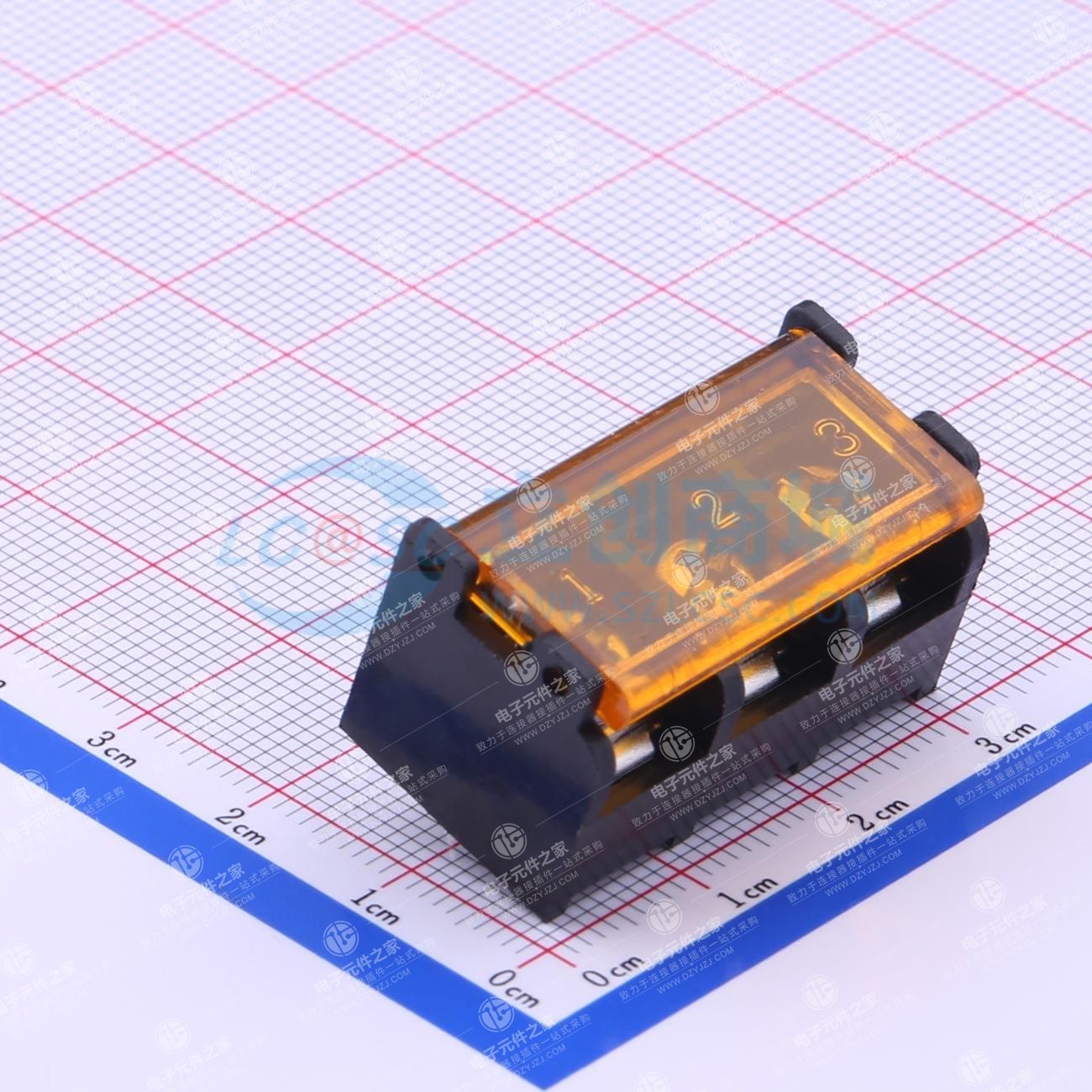 9.5mm 1x3P 直插 边脚 排数:1 每排P数:3
