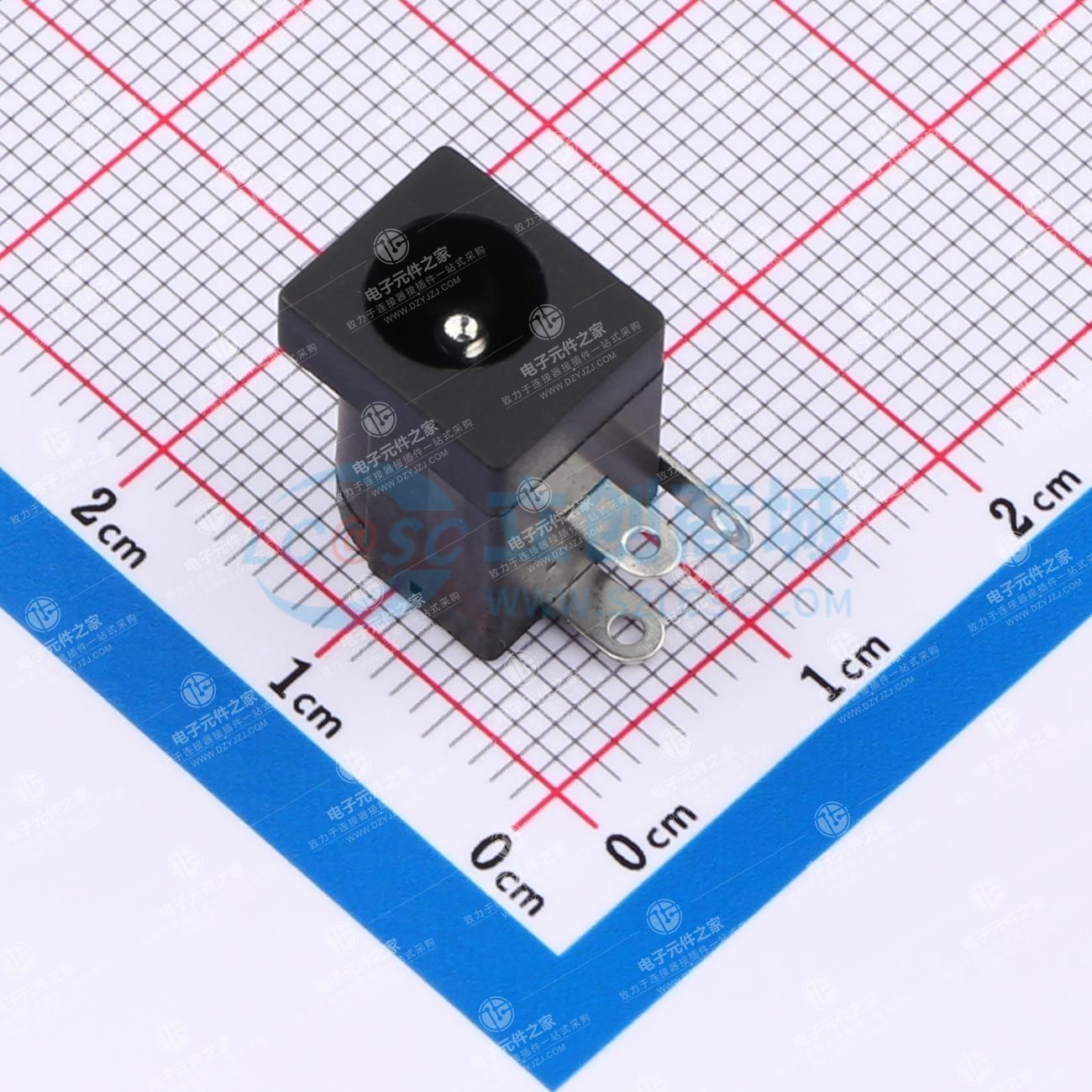 DC电源插座 内径:2mm 外径:6.3mm