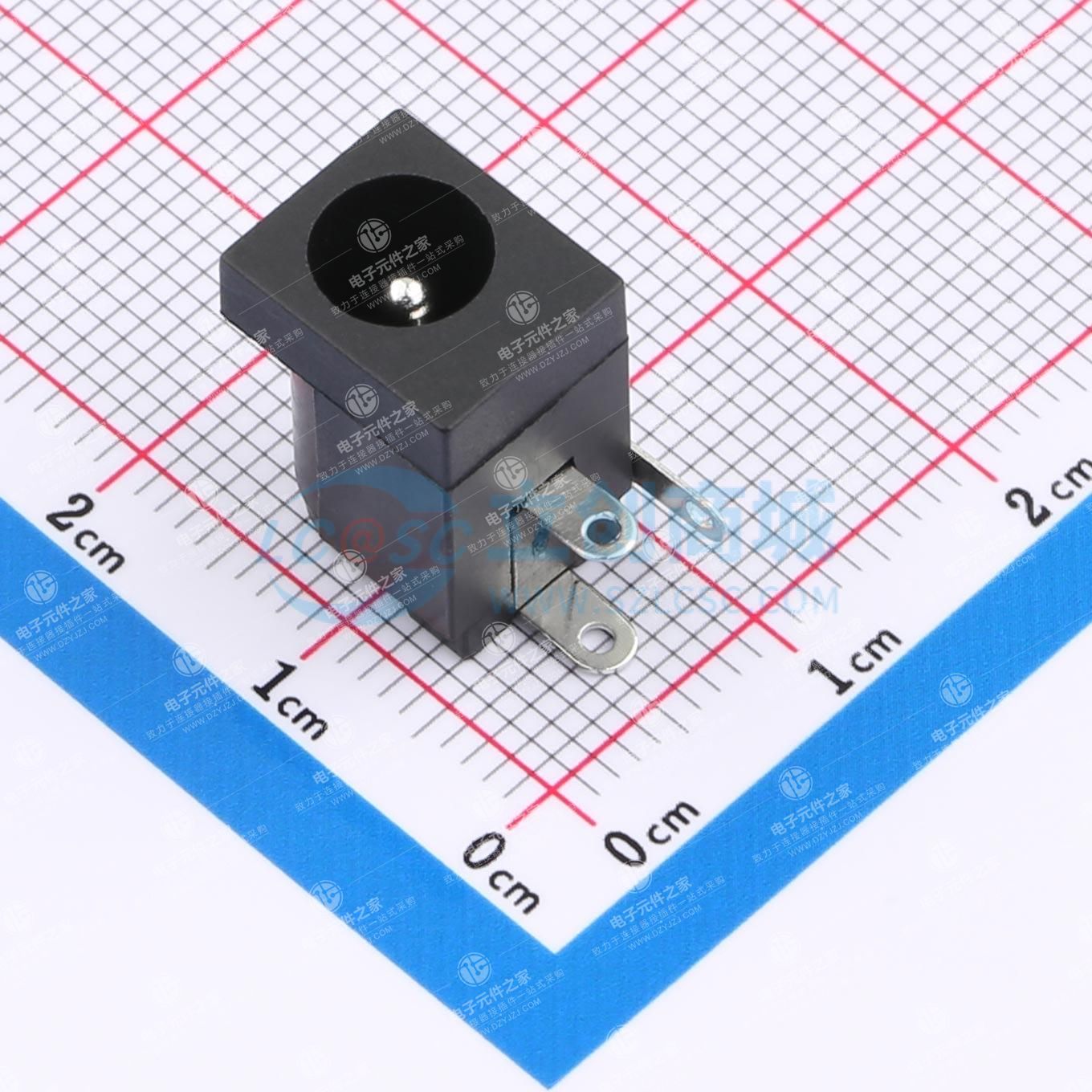 DC电源插座 内径:2mm 外径:6.4mm