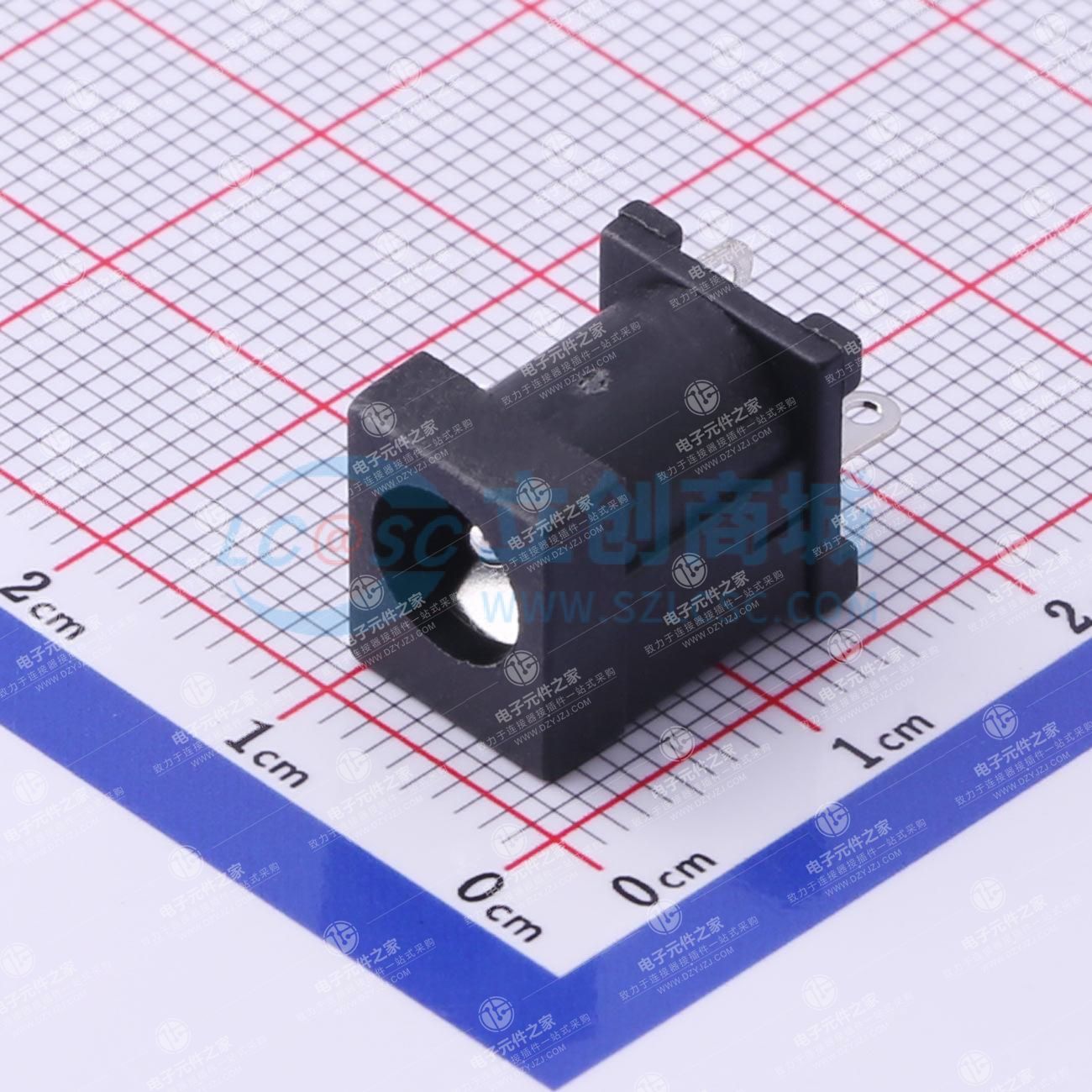 DC电源插座 内径:2mm 外径:6.4mm