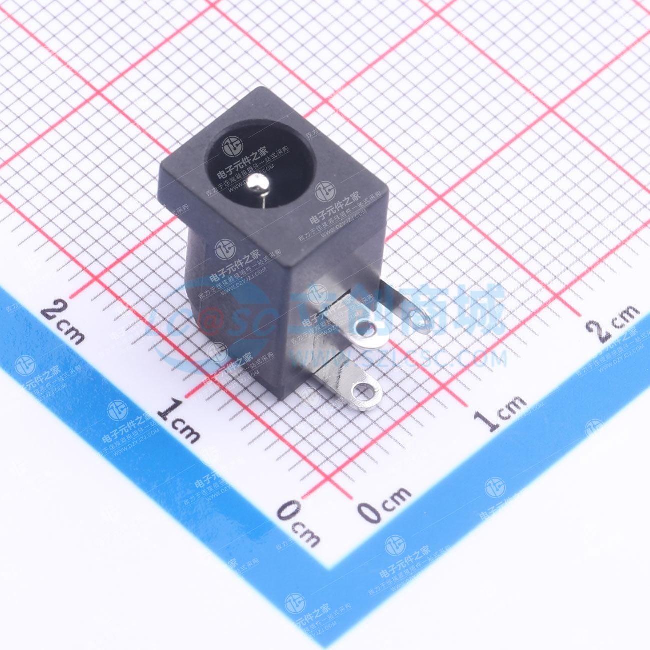DC电源插座 内径:2mm 外径:6.3mm
