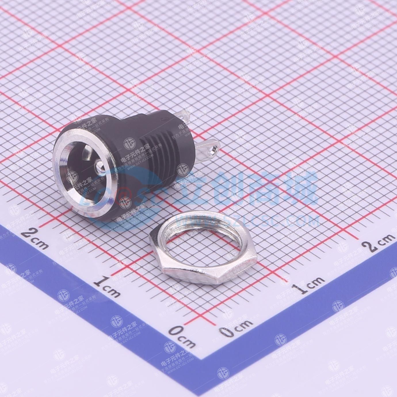 两件套 DC电源插座 内径:2mm 外径:5.6mm