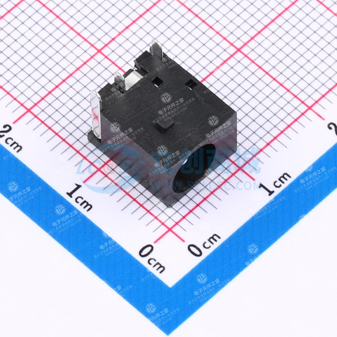 DC电源插座 内径:2mm 外径:6.1mm
