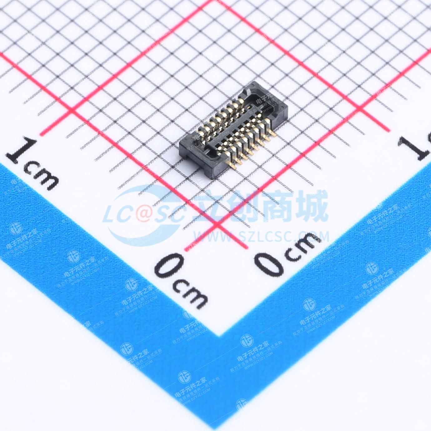 PIN:16P 间距:0.4mm 立贴
