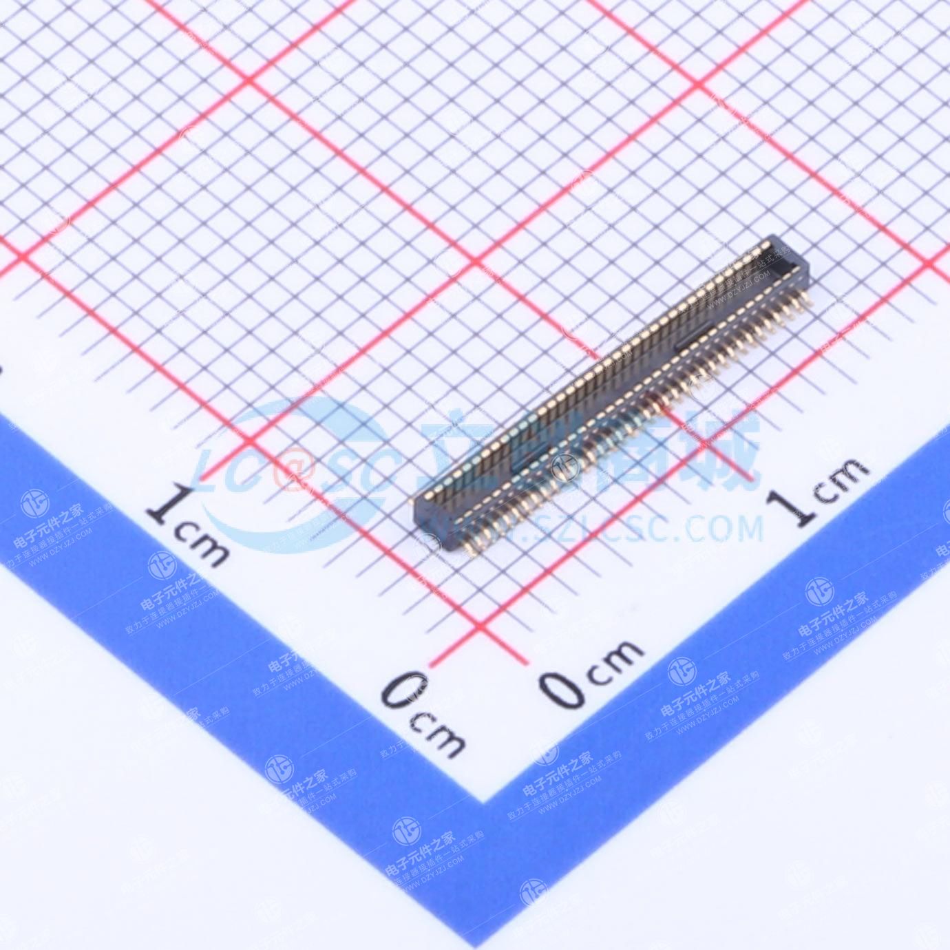 PIN:70P 间距:0.4mm 立贴