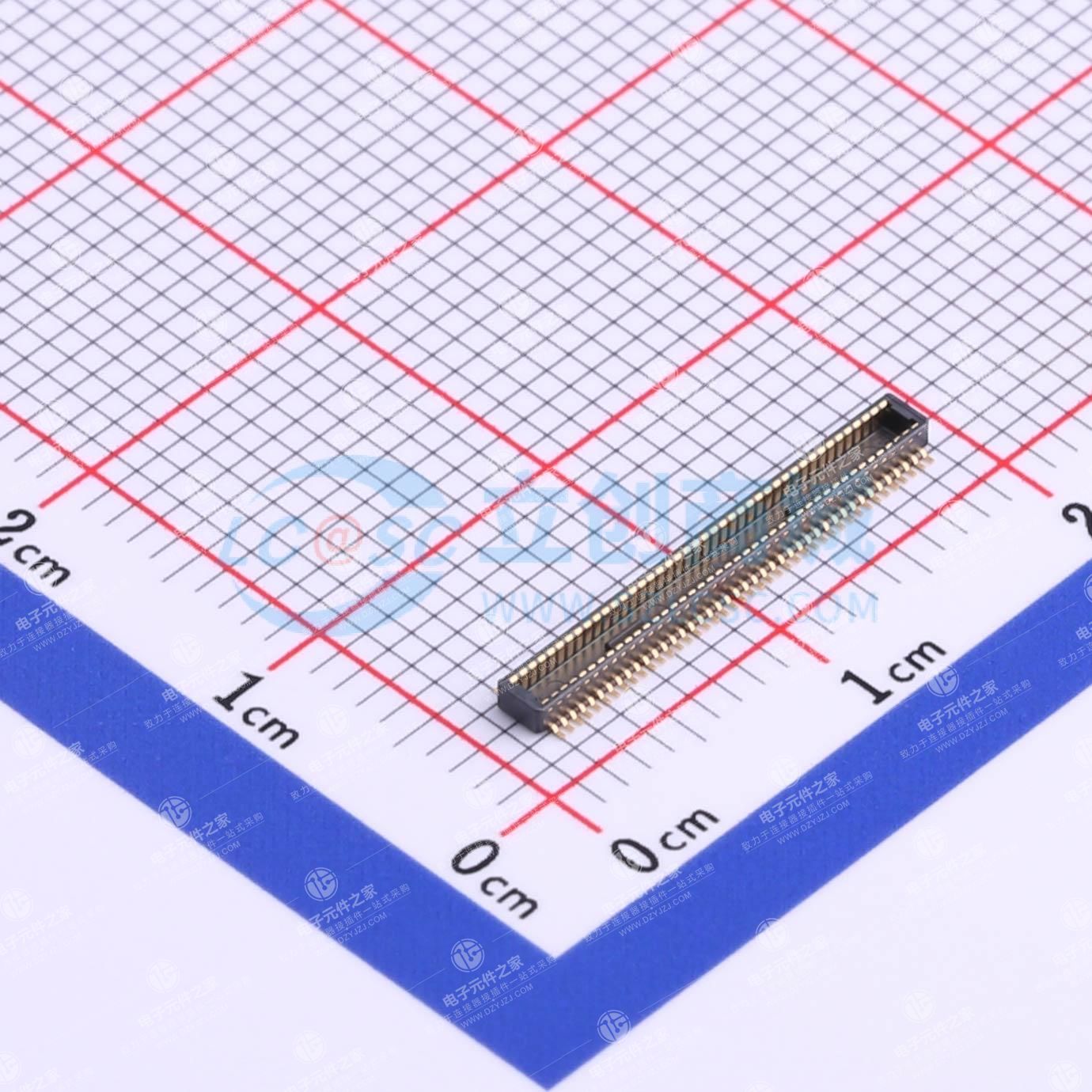 PIN:80P 间距:0.4mm 立贴