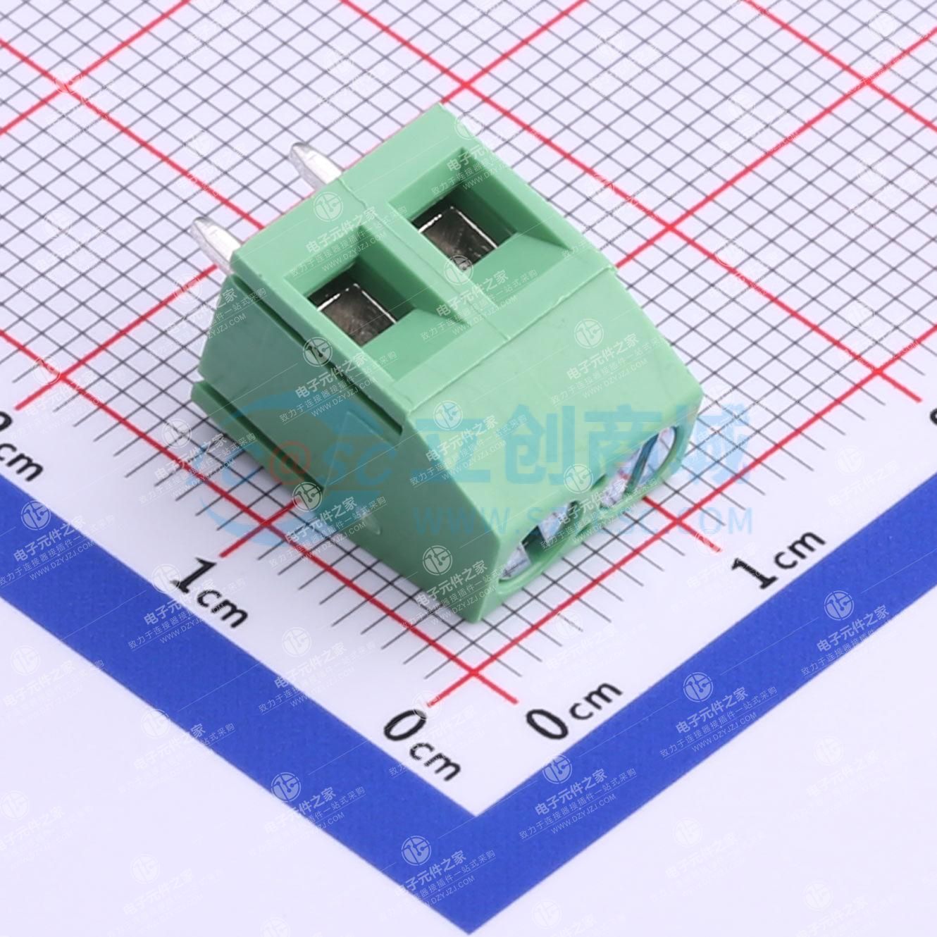 1x2P 5mm 直插 排数:1 每排P数:2