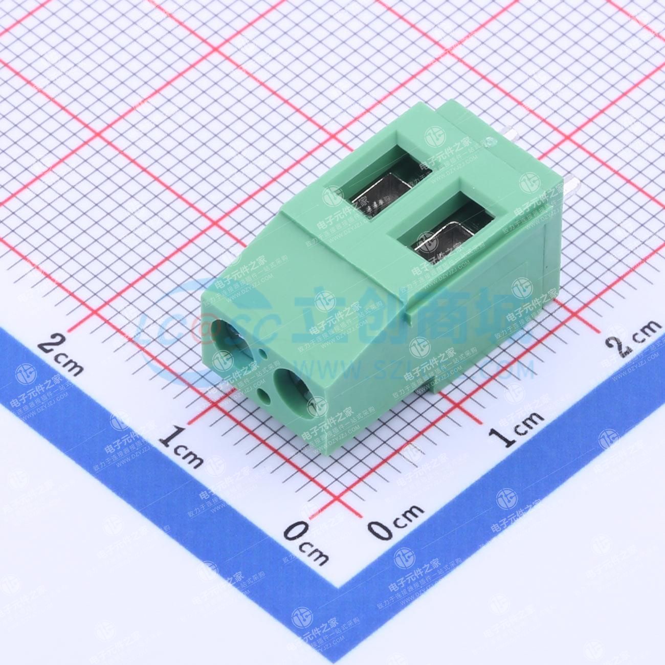 1x2P 5.08mm 直插 排数:1 每排P数:2