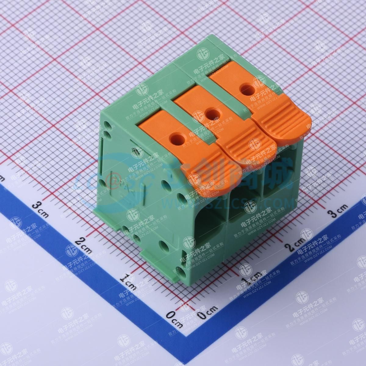 无固定装置 1x3P 7.5mm 排数:1 每排P数:3