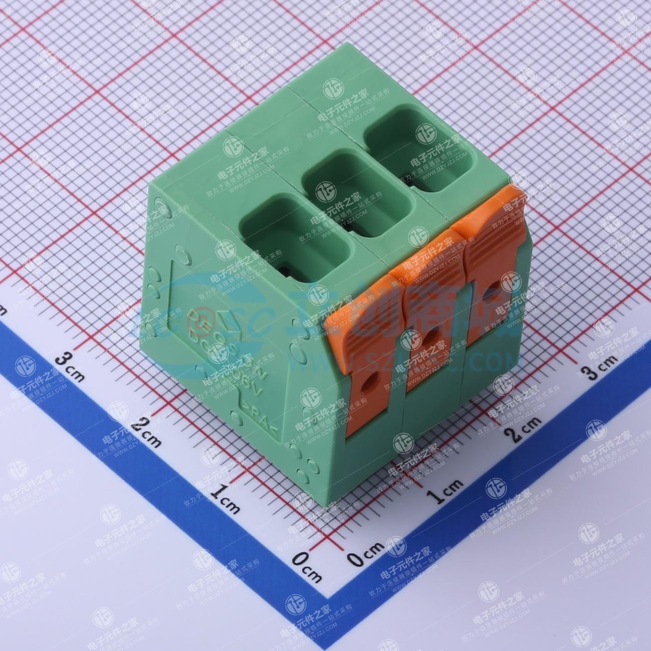 无固定装置 1x3P 7.5mm 排数:1 每排P数:3
