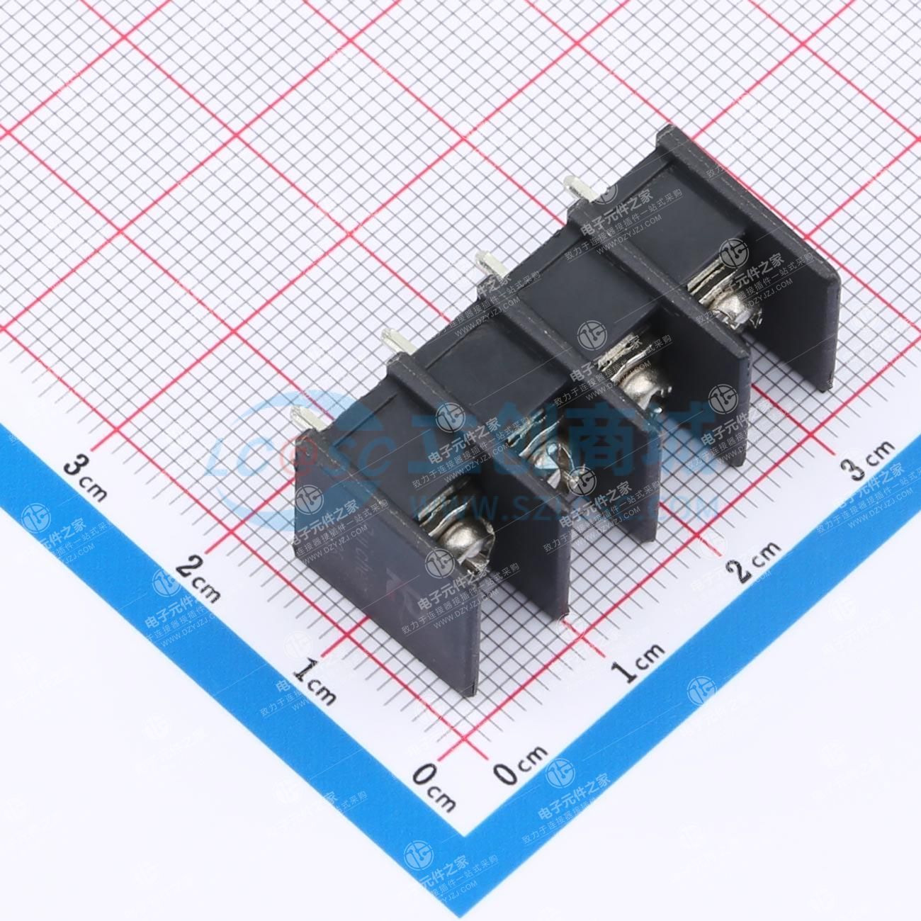 7.62mm 1x4P 直插 中脚 排数:1 每排P数:4