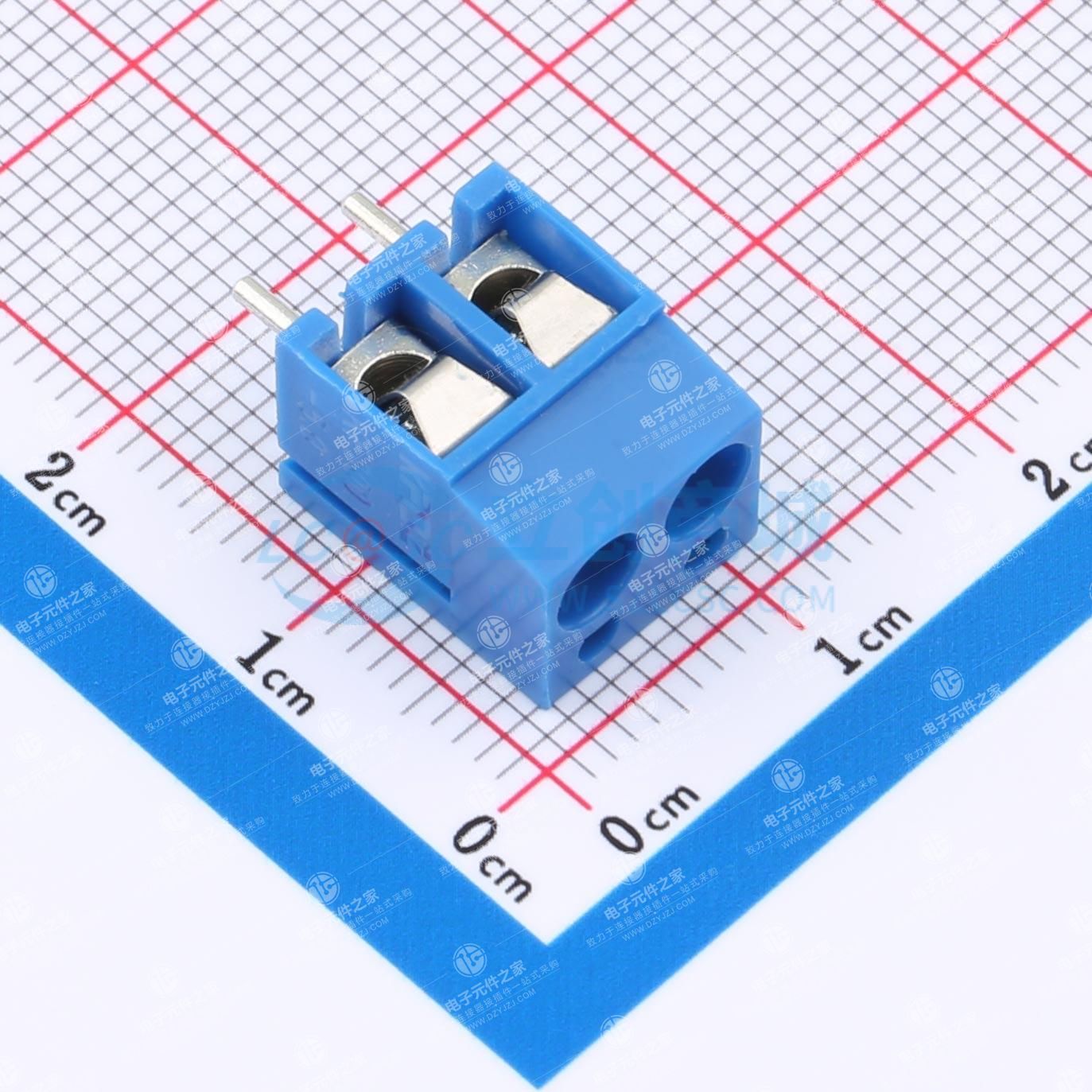 1x2P 5mm 直插 排数:1 每排P数:2