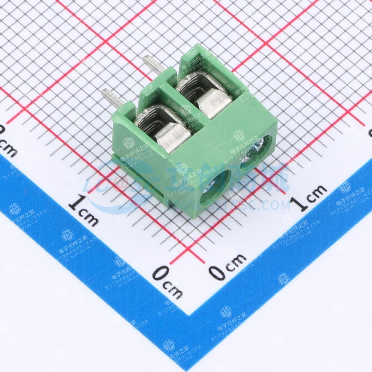 1x2P 5mm 直插 排数:1 每排P数:2