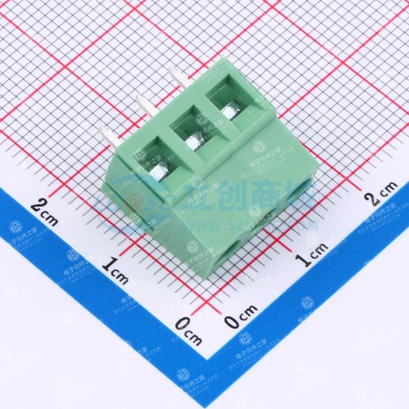 1x3P 5mm 直插 排数:1 每排P数:3