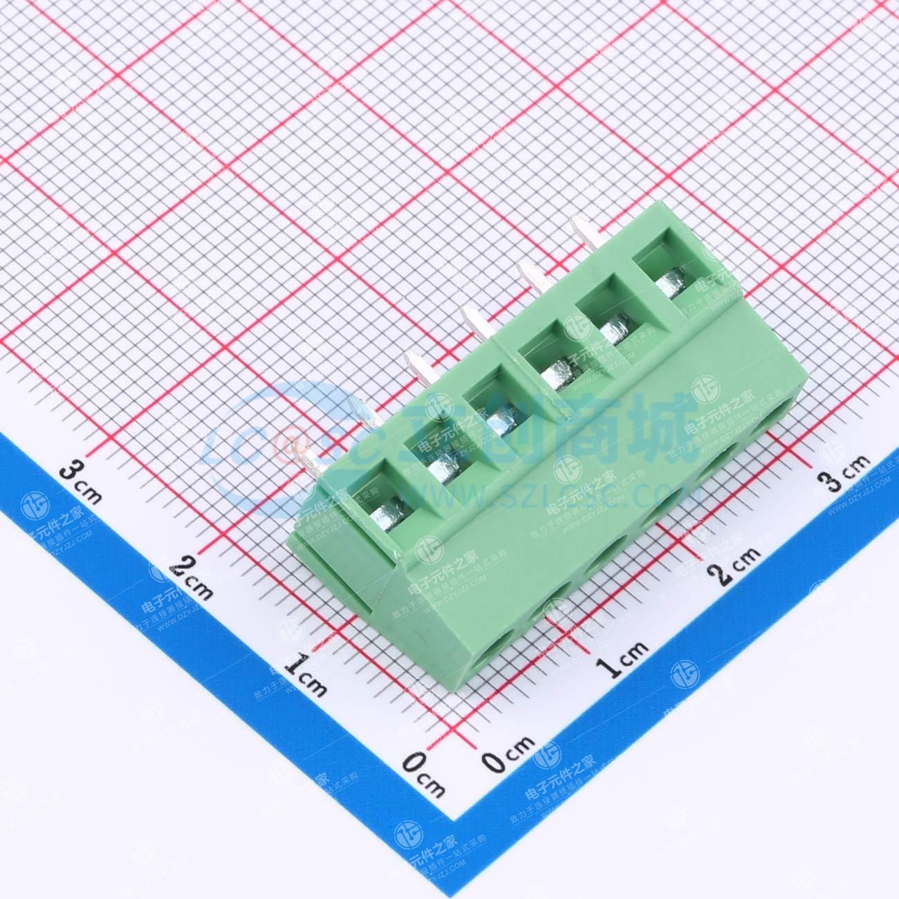 1x6P 5mm 直插 排数:1 每排P数:6