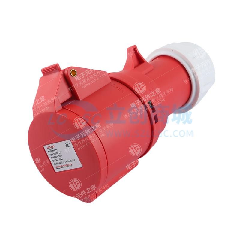 DELIXI(德力西)DEP2系列IP44工业连接器DEP2-224 32A 4芯 415V DHADEP2224R